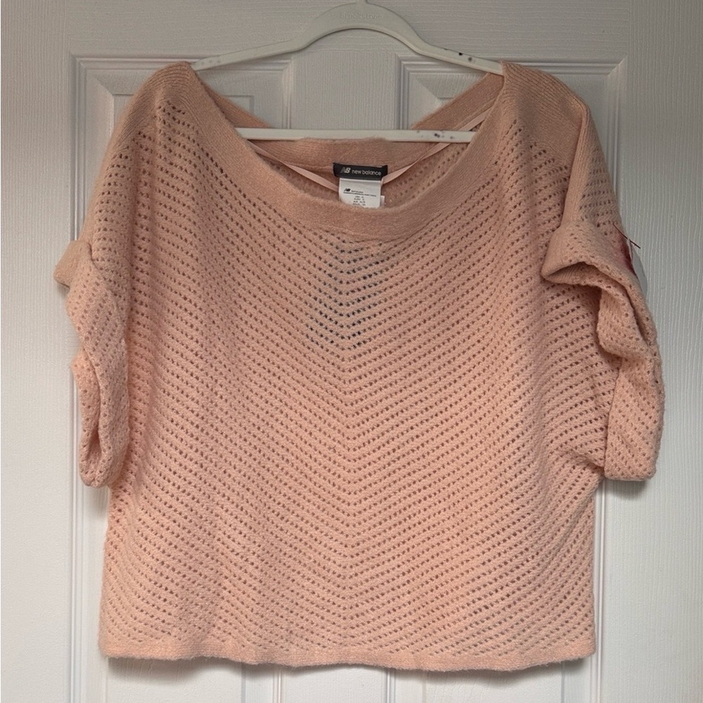 New Balance Soft Pink Knit Top - Picture 4 of 6